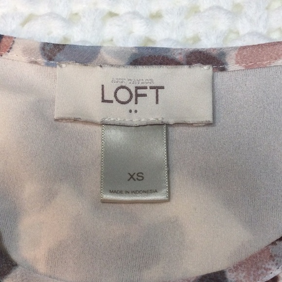 Loft Pink & Brown Floral Cami Sz XS - Picture 5 of 9